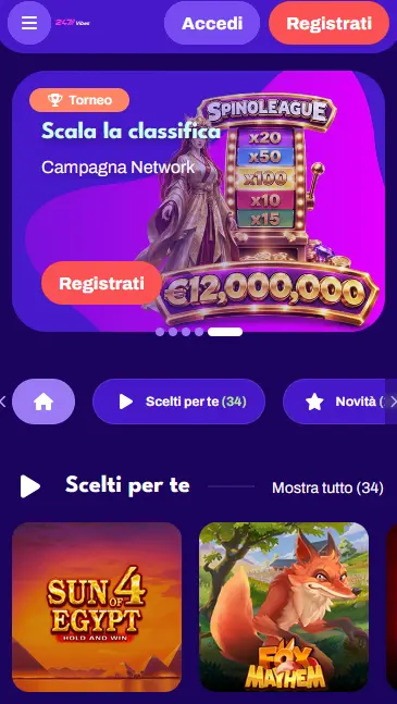 App mobile di 247Vibes per Android APK e iOS PWA