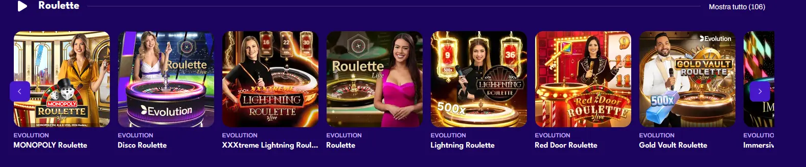 Roulette live con croupier su 247Vibes Casino